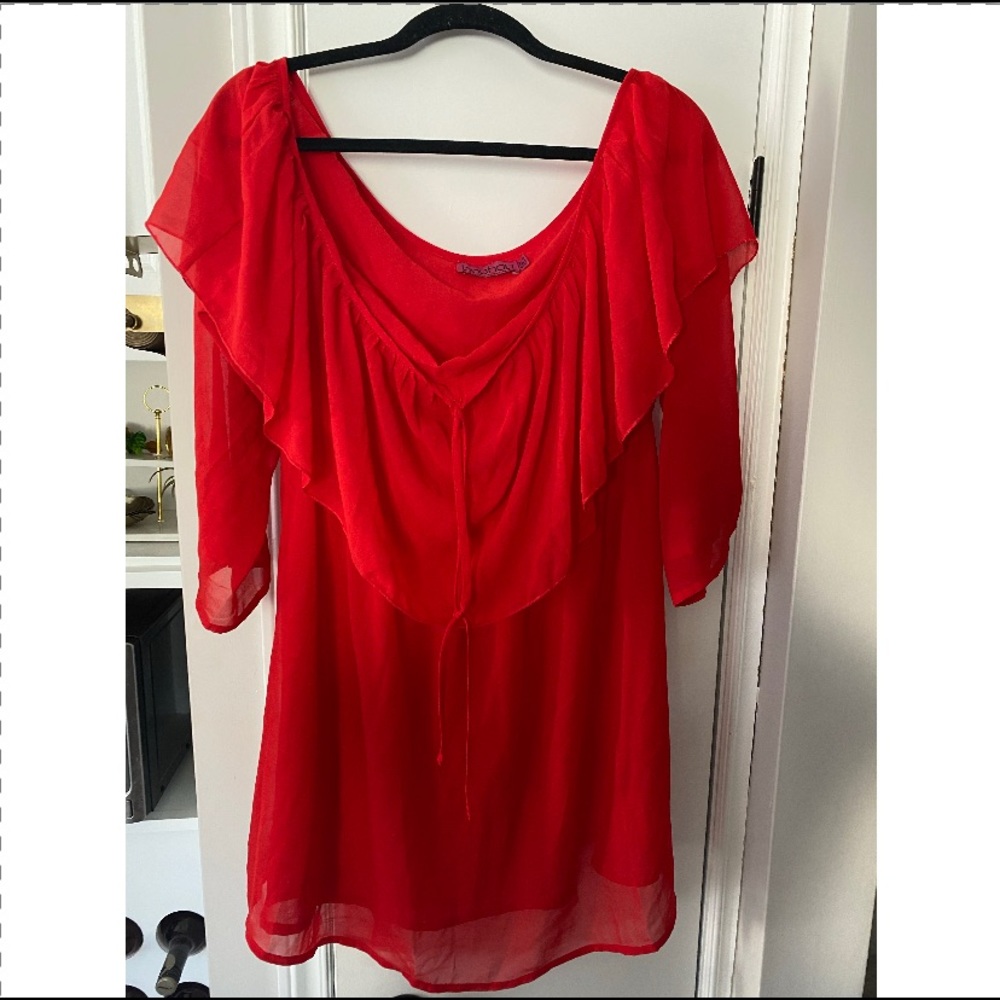 Boohoo sheer dress size 12